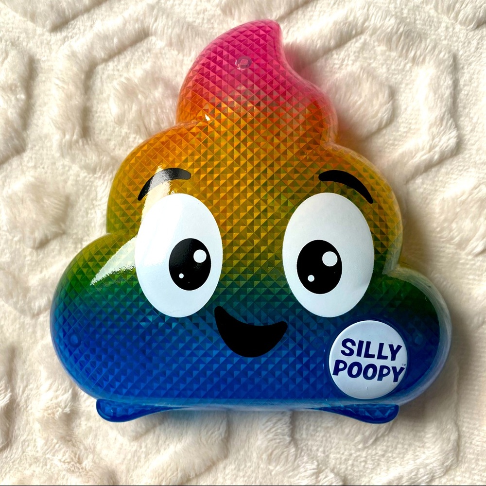 Silly poopy's hide & seek gag gift, singing poop toy, new without box.